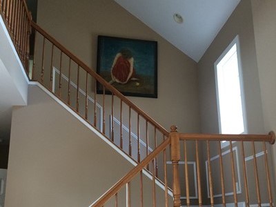 Chesapeake Property Finishes Hall & Stair Painting