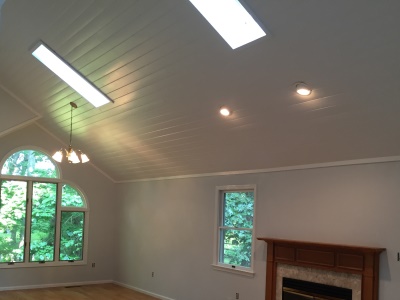 Chesapeake Property Finishes After - Primed & Painted Ceiling