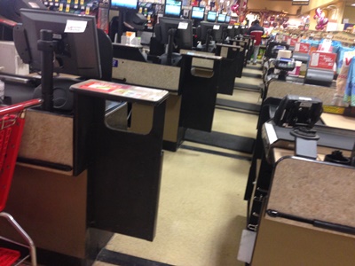 Chesapeake Property Finishes Grocery Store Painting of Check Stands