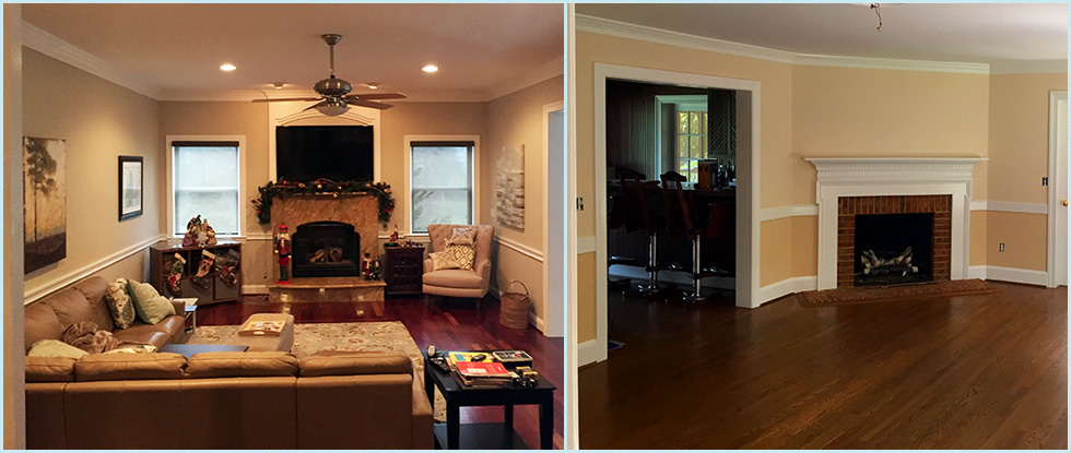 Family Room & Dining Room Painting